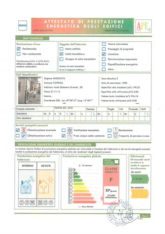 Certificato enegetico